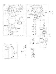 Engine Sump, Oil Pump, Dipstick / Tube Assembly parts for Briggs & Stratton Engine 40G777-0184-B1 from AppliancePartsPros.com