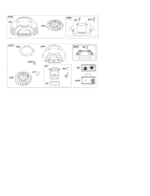 Blower Housing, Air Cleaner parts for Briggs & Stratton Engine 40H777-0156-B1 from AppliancePartsPros.com