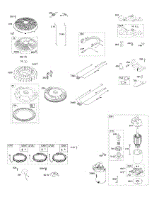 Flywheel, Controls, Wire Harness, Alternator, Starter parts for Briggs & Stratton Engine 40R577-0005-H1 from AppliancePartsPros.com