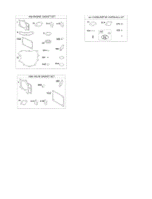 Engine / Valve Gasket Set, Carburetor Overhaul Kit parts for Briggs & Stratton Engine 40R577-0006-H1 from AppliancePartsPros.com