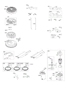 Flywheel, Controls, Wire Harness, Alternator, Starter parts for Briggs & Stratton Engine 40R677-0003-B1 from AppliancePartsPros.com