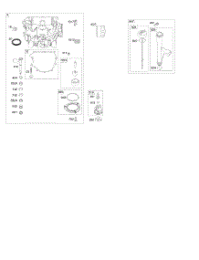 Engine Sump, Oil Pump, Dipstick / Tube Assembly parts for Briggs & Stratton Engine 40R677-0005-B1 from AppliancePartsPros.com