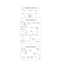 Engine / Valve Gasket Set, Carburetor Overhaul Kit parts for Briggs & Stratton Engine 40R677-0009-B1 from AppliancePartsPros.com