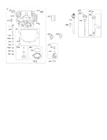 Engine Sump, Oil Pump, Dipstick / Tube Assembly parts for Briggs & Stratton Engine 40R777-0012-B1 from AppliancePartsPros.com