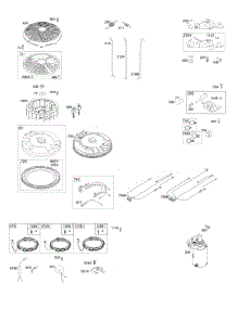 Flywheel, Controls, Wire Harness, Alternator, Starter parts for Briggs & Stratton Engine 40R777-0021-B1 from AppliancePartsPros.com
