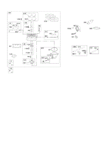Carburetor, Fuel Supply parts for Briggs & Stratton Engine 40S777-0003-B1 from AppliancePartsPros.com