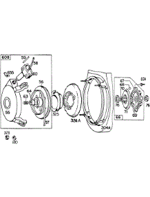 Rewind Starter Assembly parts for Briggs & Stratton Engine 421437-0020-99 from AppliancePartsPros.com