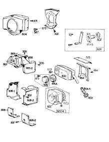 Blowerhsg,Mufflers,Shielding parts for Briggs & Stratton Engine 421437-0022-99 from AppliancePartsPros.com