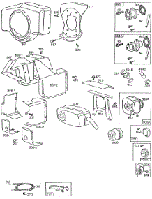 Blowerhsg,Mufflers,Shielding parts for Briggs & Stratton Engine 422437-1045-01 from AppliancePartsPros.com