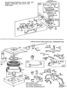 Carburetor Assemblies, A / C parts for Briggs & Stratton Engine 422437-1045-01 from AppliancePartsPros.com