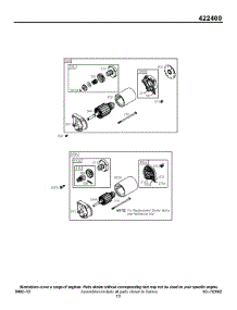 Electric Starter parts for Briggs & Stratton Engine 422447-1159-02 from AppliancePartsPros.com