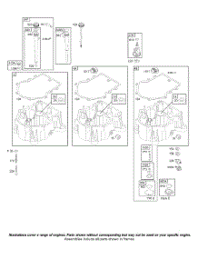 Sump parts for Briggs & Stratton Engine 42A707-2238-E2 from AppliancePartsPros.com