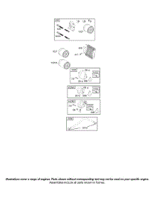 Oil Group parts for Briggs & Stratton Engine 42A707-2300-E1 from AppliancePartsPros.com