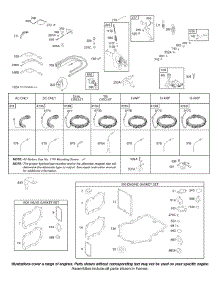 Alternator, Controls, Electrical, Governor Spring, Ignition, Kits / Gaskets-Engine parts for Briggs & Stratton Engine 42B707-1116-99 from AppliancePartsPros.com