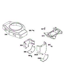 Blower Hsg. Air Guides parts for Briggs & Stratton Engine 42C777-1237-01 from AppliancePartsPros.com