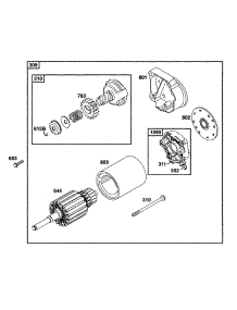 Electric Starter parts for Briggs & Stratton Engine 42C777-1237-01 from AppliancePartsPros.com