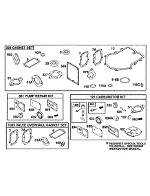 Gasket Sets parts for Briggs & Stratton Engine 42C777-1237-01 from AppliancePartsPros.com