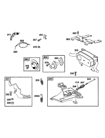 Muffler Grp, Controls parts for Briggs & Stratton Engine 42C777-1237-01 from AppliancePartsPros.com