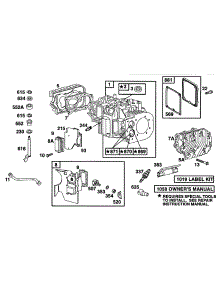 Cylinder, Heads parts for Briggs & Stratton Engine 42C777-1238-99 from AppliancePartsPros.com