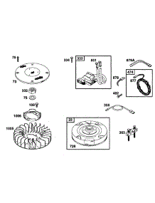 Flywheel, Screen, Fan, Elect parts for Briggs & Stratton Engine 42C777-1238-99 from AppliancePartsPros.com
