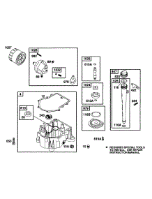 Sump Base, Oil Grp parts for Briggs & Stratton Engine 42C777-1238-99 from AppliancePartsPros.com