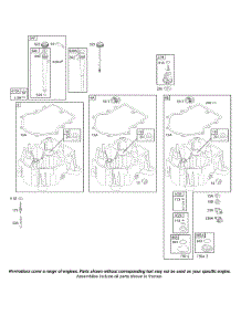 Sump parts for Briggs & Stratton Engine 42D707-1880-A1 from AppliancePartsPros.com