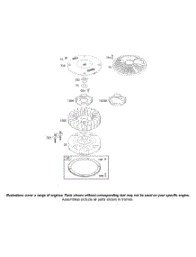 Flywheel parts for Briggs & Stratton Engine 42D707-2285-99 from AppliancePartsPros.com