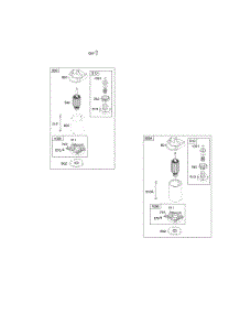 Electric Starters parts for Briggs & Stratton Engine 42E707-2631-E3 from AppliancePartsPros.com