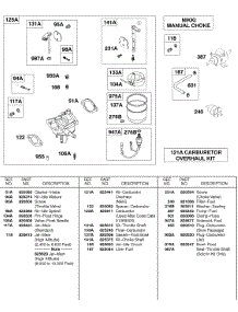 Carburetor, Nikki Manual Choke parts for Briggs & Stratton Engine 430447-0105-01 from AppliancePartsPros.com