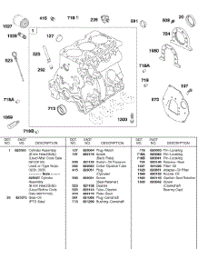 Cylinder, Lubrication, Back Plate parts for Briggs & Stratton Engine 430447-0105-E1 from AppliancePartsPros.com