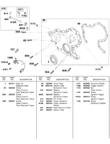 Gear Cover, Ignition Trigger, Governor Crank parts for Briggs & Stratton Engine 430447-0205-E2 from AppliancePartsPros.com