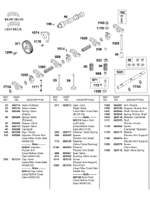 Rocker Arm Shaft, Camshaft parts for Briggs & Stratton Engine 430447-0305-E2 from AppliancePartsPros.com