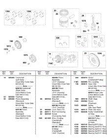 Piston, Crankshaft, Flywheel parts for Briggs & Stratton Engine 432447-0105-A1 from AppliancePartsPros.com
