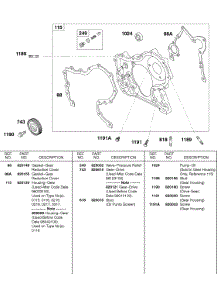 Gear Housing parts for Briggs & Stratton Engine 433447-0317-E2 from AppliancePartsPros.com