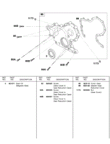 Gear Cover parts for Briggs & Stratton Engine 437447-0105-99 from AppliancePartsPros.com