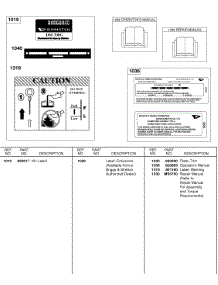 Label / Emission Labels, Operating / Repair Manual parts for Briggs & Stratton Engine 437447-0205-E2 from AppliancePartsPros.com
