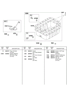 Oil Pan, Oil Pump Screen parts for Briggs & Stratton Engine 437447-0205-E2 from AppliancePartsPros.com