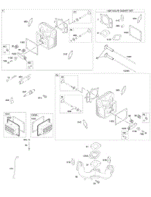 Cylinder Head, Gasket Set - Valve, Intake Manifold, Valves parts for Briggs & Stratton Engine 441577-0113-E1 from AppliancePartsPros.com