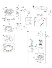 Controls, Electric Starter, Flywheel, Governor Spring parts for Briggs & Stratton Engine 441677-0144-B1 from AppliancePartsPros.com