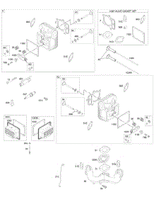 Cylinder Head, Gasket Set - Valve, Intake Manifold, Valves parts for Briggs & Stratton Engine 441677-0702-E1 from AppliancePartsPros.com