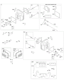 Cylinder Head, Gasket Set - Valve, Intake Manifold, Valves parts for Briggs & Stratton Engine 441777-0283-E1 from AppliancePartsPros.com