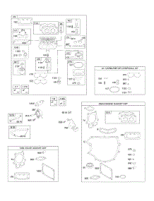 Carburetor, Gasket Set-Engine, Gasket Set-Valve, Kit-Carburetor Overhaul parts for Briggs & Stratton Engine 442577-0121-E1 from AppliancePartsPros.com