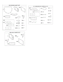 Engine / Valve Gasket Set, Carburetor Overhaul Kit parts for Briggs & Stratton Engine 445577-1187-B1 from AppliancePartsPros.com