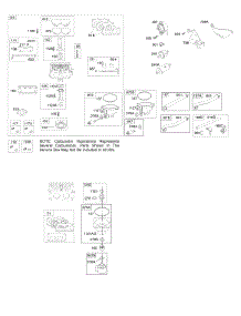 Carburetor, Fuel Supply parts for Briggs & Stratton Engine 445677-1201-B1 from AppliancePartsPros.com