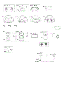 Blower Housing, Air Cleaner, Muffler parts for Briggs & Stratton Engine 445677-1262-B1 from AppliancePartsPros.com