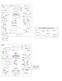 Carburetor, Kit - Carburetor Overhaul parts for Briggs & Stratton Engine 445777-0200-E1 from AppliancePartsPros.com