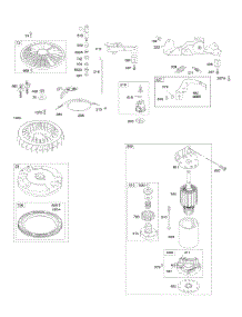 Controls, Electric Starter, Flywheel, Governor Spring parts for Briggs & Stratton Engine 445777-0263-E1 from AppliancePartsPros.com