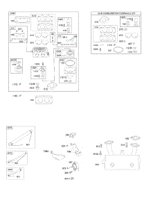 Carburetor, Exhaust System, Fuel Supply, Kit - Carburetor Overhaul parts for Briggs & Stratton Engine 445777-0315-E1 from AppliancePartsPros.com