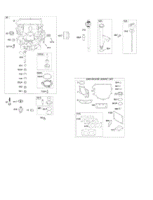 Engine Sump, Gasket Set-Engine, Lubrication parts for Briggs & Stratton Engine 445877-2132-G5 from AppliancePartsPros.com