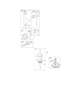 Camshaft, Crankshaft, Lubrication, Piston, Rings, Connecting Rod parts for Briggs & Stratton Engine 445977-1092-B1 from AppliancePartsPros.com